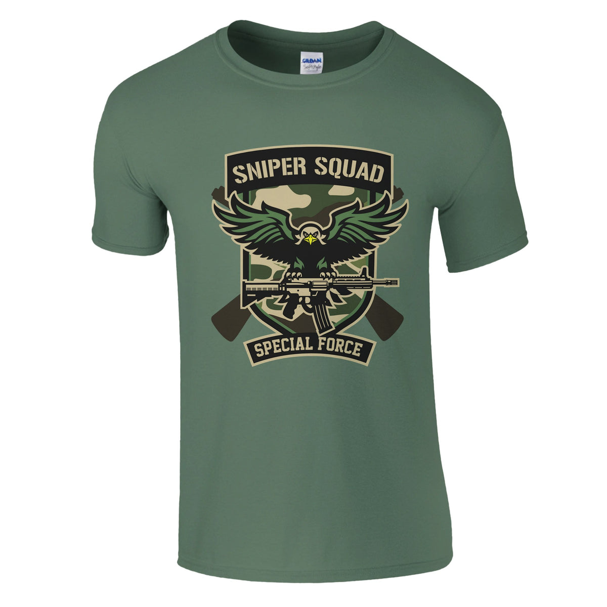 Elite Sniper Squad - Special Force Style - Military Green - T-shirts