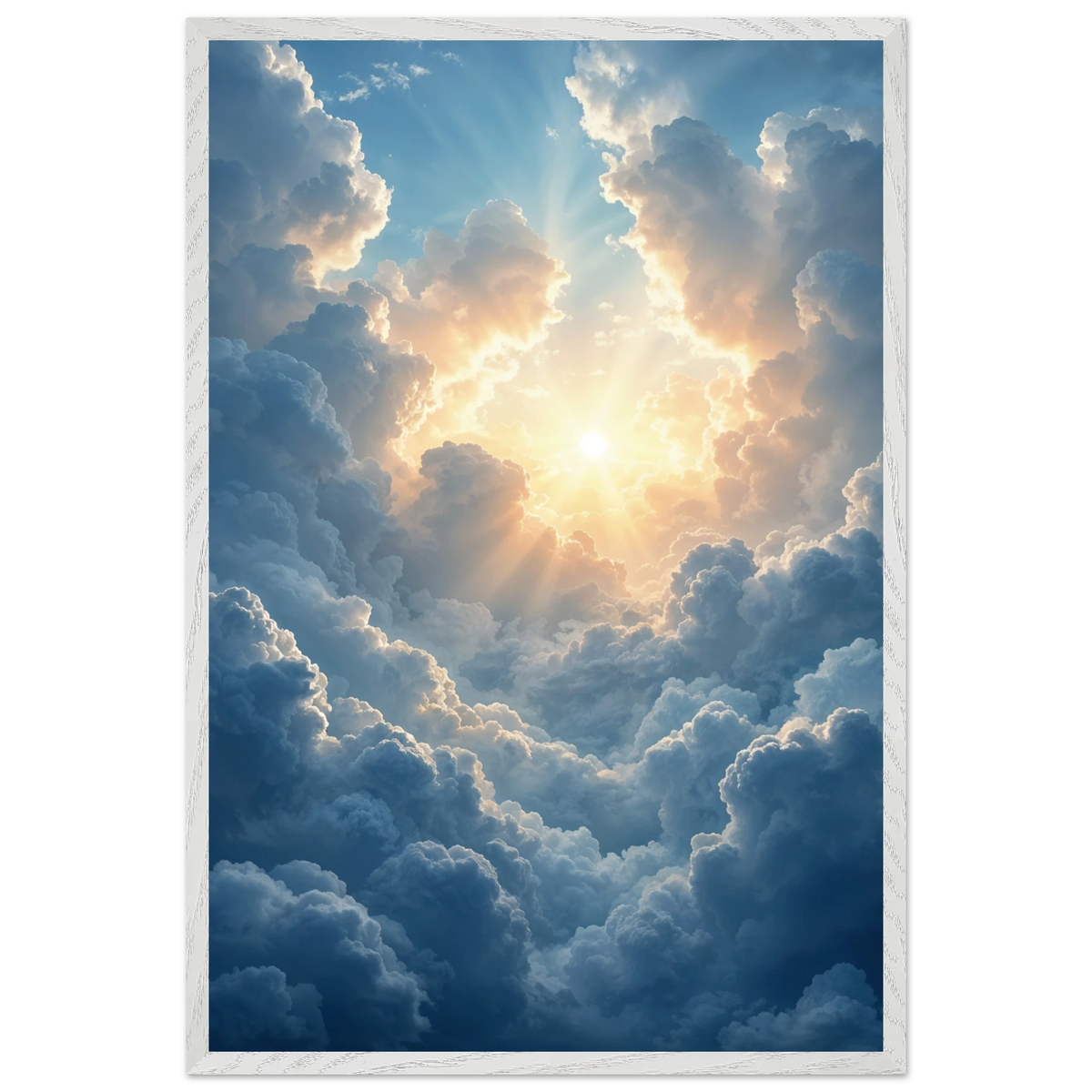 Sky’s Embrace – Wooden Wall Art for Her or Him - - Wooden Framed Posters