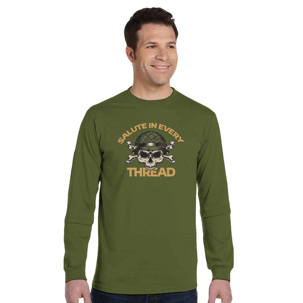 Military Heritage Tee - Salute with Every Wear - Olive - T-Shirts