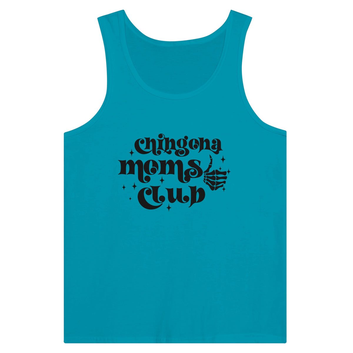 Empowerment in Threads - Chingona Moms Club - Teal - Tank Tops