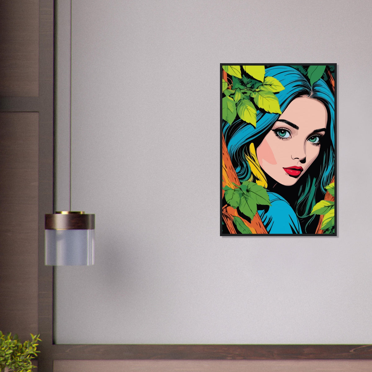 Elegant Forest Muse - Framed Art - - Wooden Framed Posters