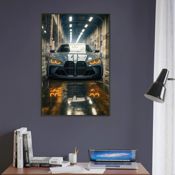 Metal Framed Car Poster – A Perfect Gift with Lasting Style - - Metal Framed Posters