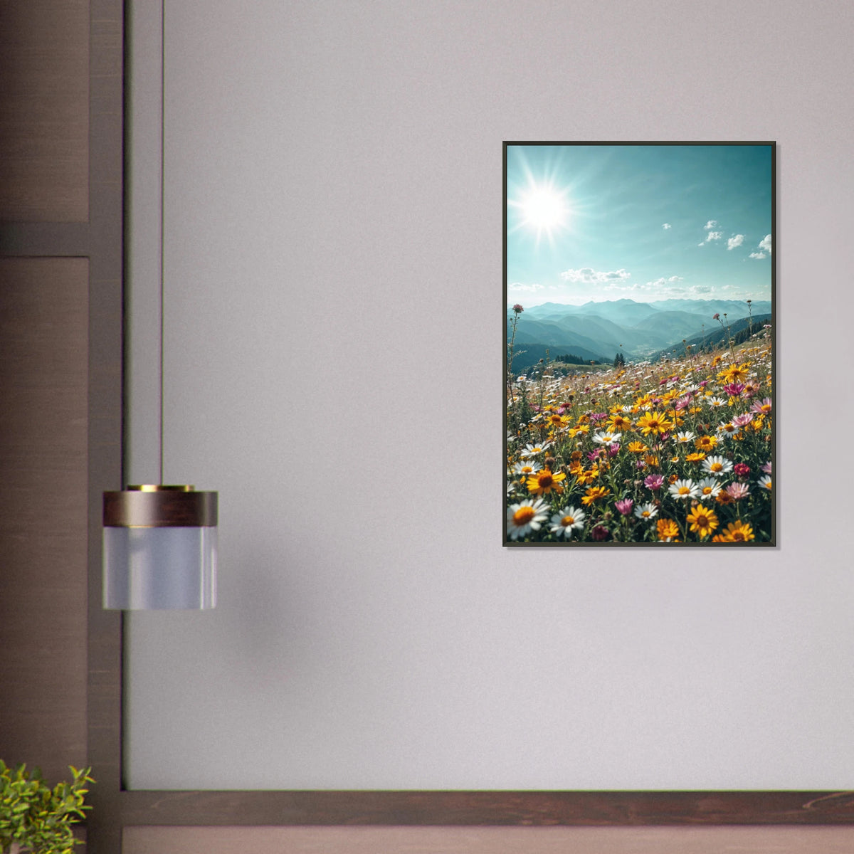Summer Meadow Poster Gift for Nature Lovers - Default Title - Metal Framed Posters