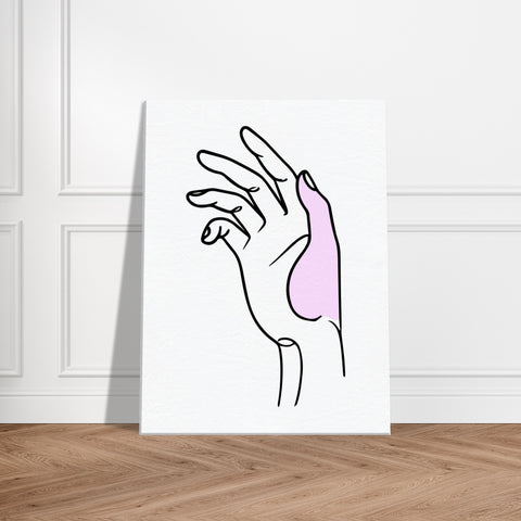 Image of Canvas Charm - Hand Illustration with Natural Texture