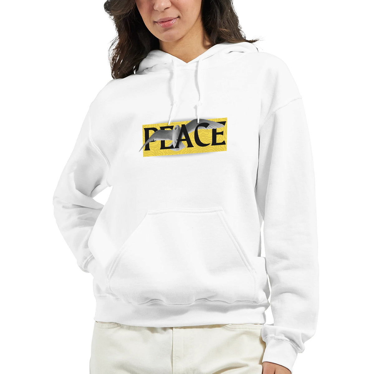 Peace in Motion - Elegant Design - - Pullover Hoodies