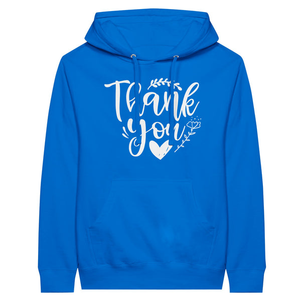 Gratitude Embrace - Premium Unisex Hoodie for Thankful Memories - Royal - Hoodies