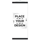 25x60 cm / 10x24″ / Black wall hanger