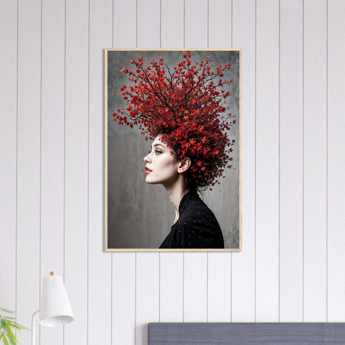 Arboreal Allure - A Unique Framed Print for Artful Souls - Wood frame 60x90 cm 24x36″ - Wooden Framed Posters