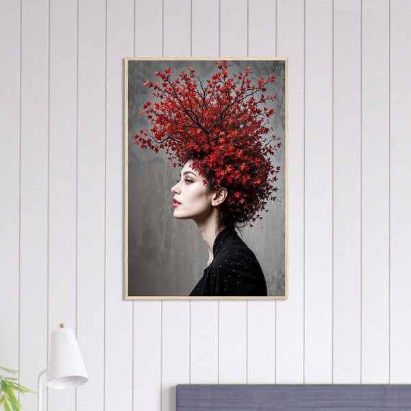 Arboreal Allure - A Unique Framed Print for Artful Souls - Wood frame 60x90 cm 24x36″ - Wooden Framed Posters