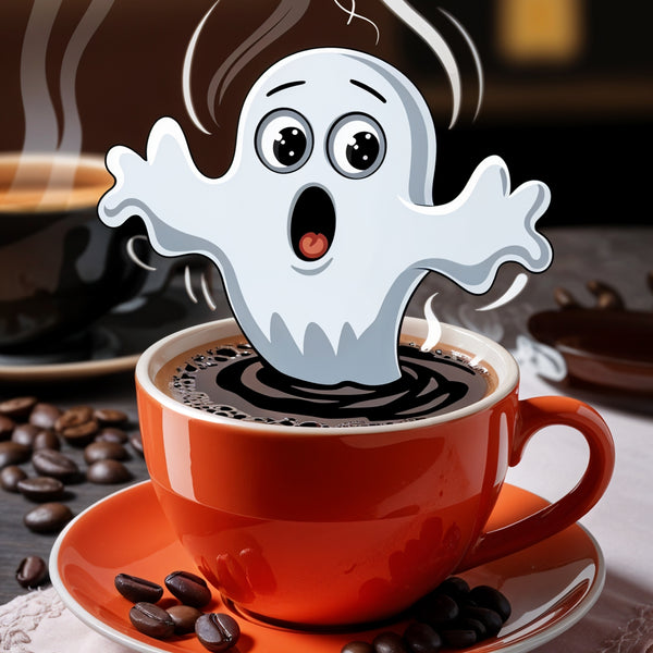 Haunted Coffee - Spooky Sips - - Framed Posters