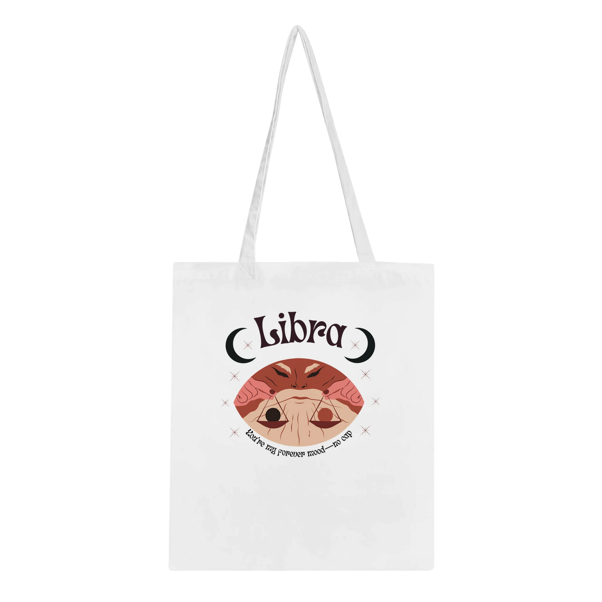 Astrology-Inspired Cotton Tote – Gift for Star Lovers - Libra - Tote Bags