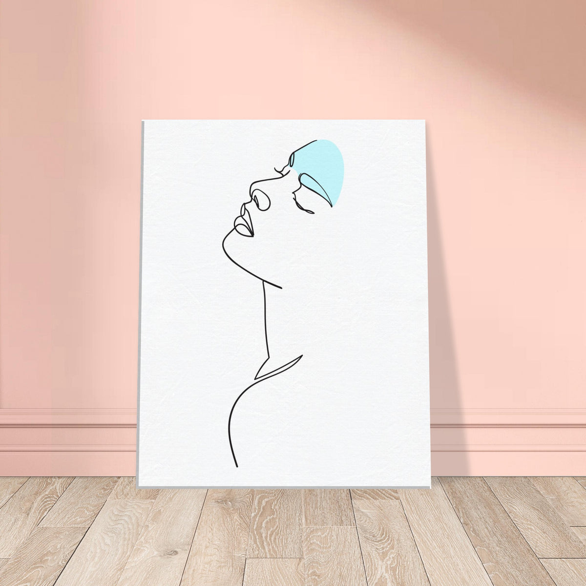 Whispers of Art - Minimalist Face Canvas - - Canvas Prints