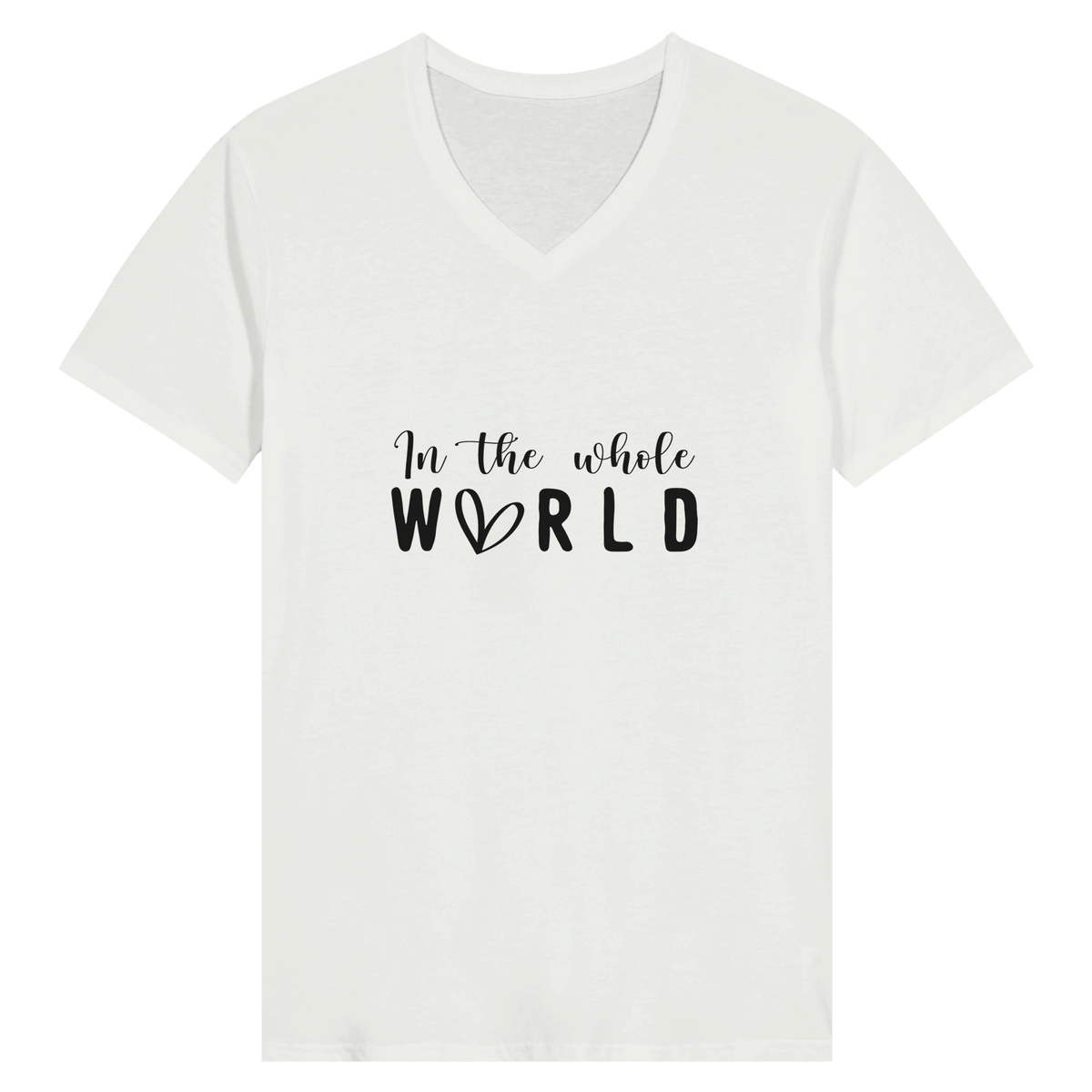 Worldly Whispers - A Typographic Tale of Memories - White - T-shirts