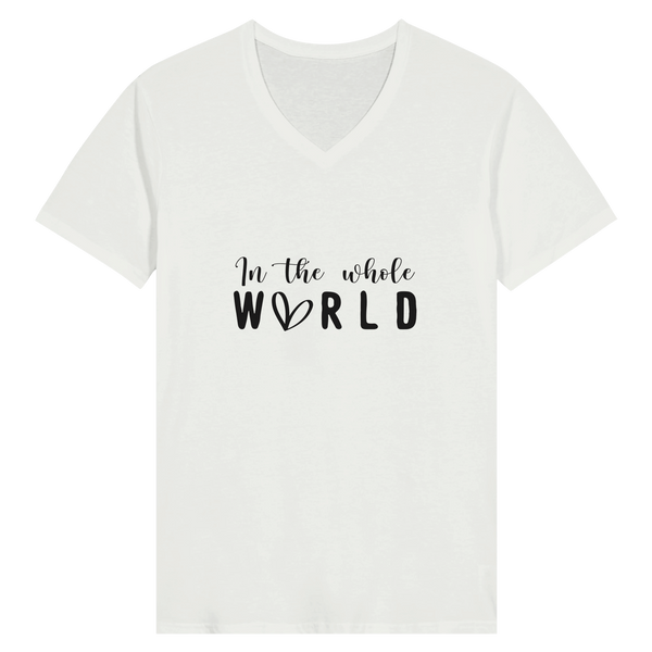 Worldly Whispers - A Typographic Tale of Memories - White - T-shirts