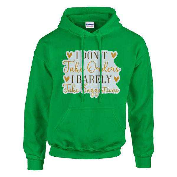 Barely Suggested - Wear Your Autonomy with Pride - Irish Green - Hoodies