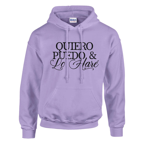 Unleash Your Potential - Inspiring 'Quiero Puedo & Lo Hare' - Orchid - Hoodies