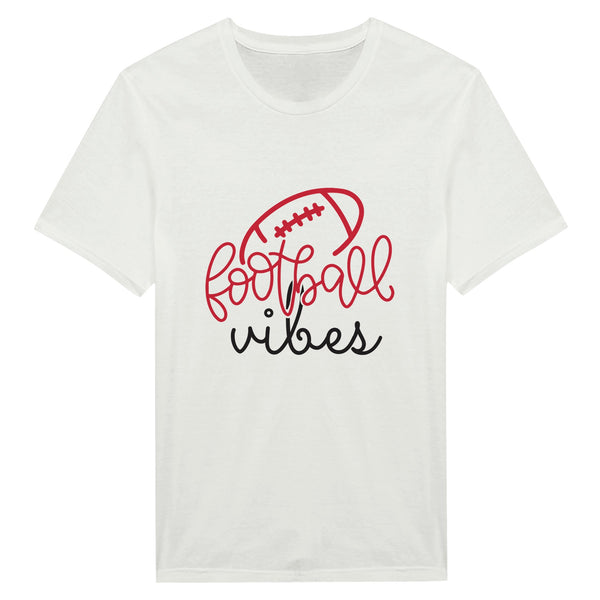 Football Vibes – Classic Game Day Tee - White - T-shirts