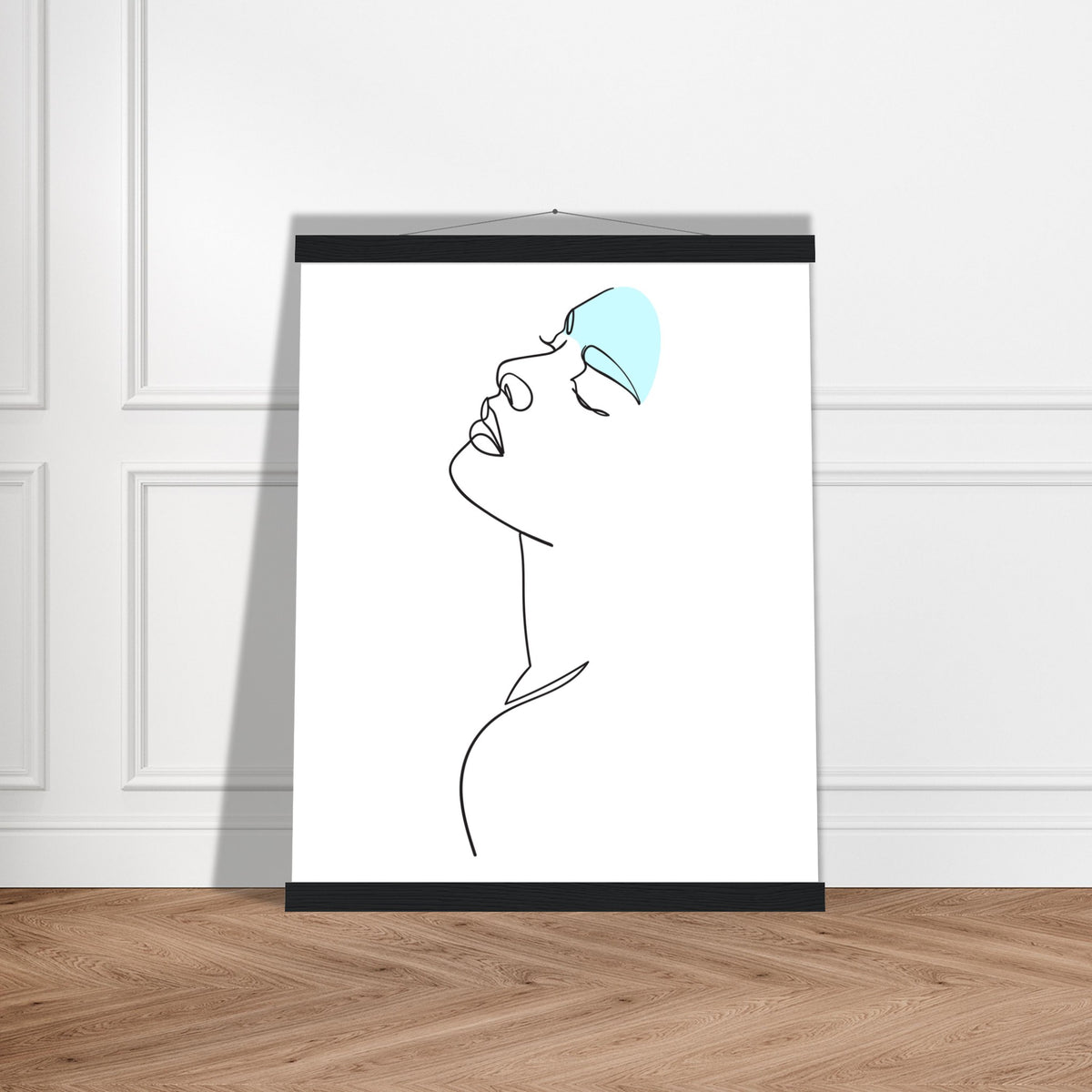 Modern Simplicity - Line Art Poster with Premium Finish - - Posters With Hanger