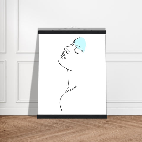 Image of Modern Simplicity - Line Art Poster with Premium Finish