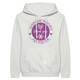 Heartfelt Blossoms Premium Unisex Pullover Hoodie - White - Hoodies