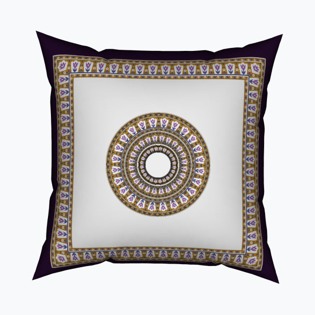 Majestic Mandala - Full Print Square Cushion - - Cushions