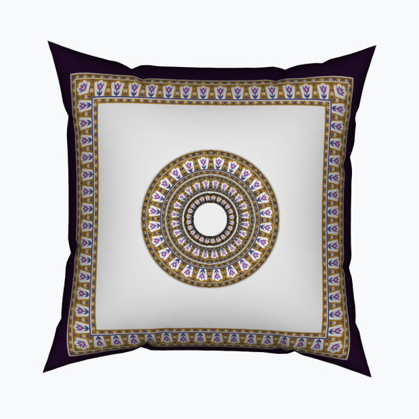 Majestic Mandala - Full Print Square Cushion - - Cushions