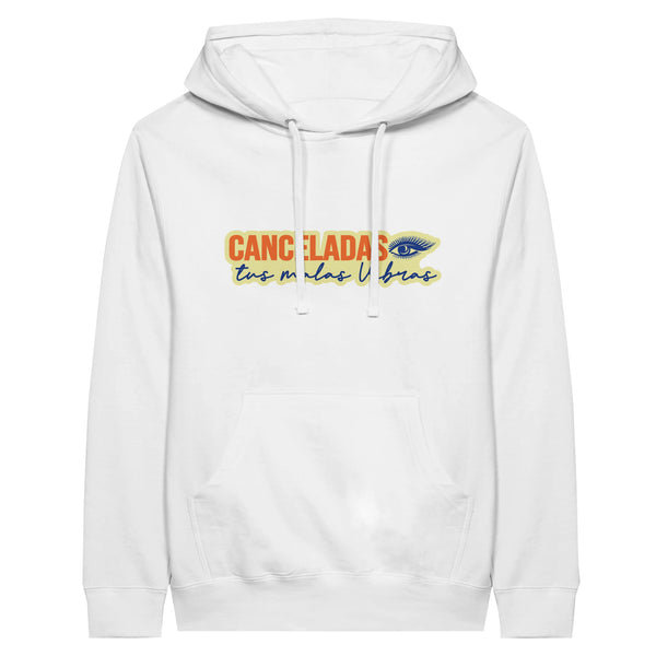 Eyes of Empowerment - Cancelling Negativity - White - Pullover Hoodies