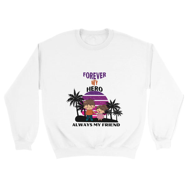 Palm Trees & Memories - Forever My Bro Sweatshirt - - Sweatshirts