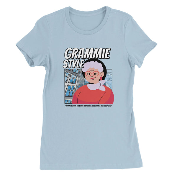 Retro Grandma T-Shirt – Bella + Canvas Comfort - Baby Blue - T-Shirt