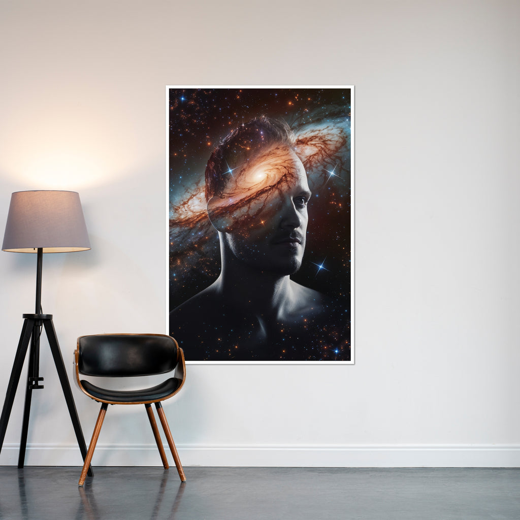 Mind and Galaxy Unite - 16x24 - Framed Posters