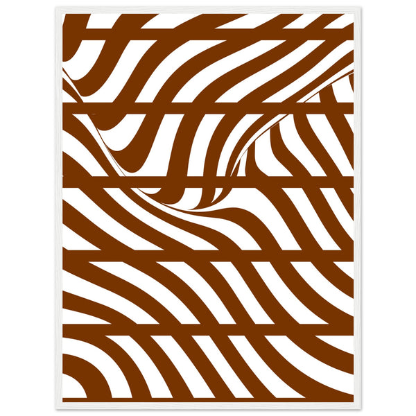 Flowing Lines - Contemporary Wall Art - 60x80 cm 24x32″ White frame - Wooden Framed Posters