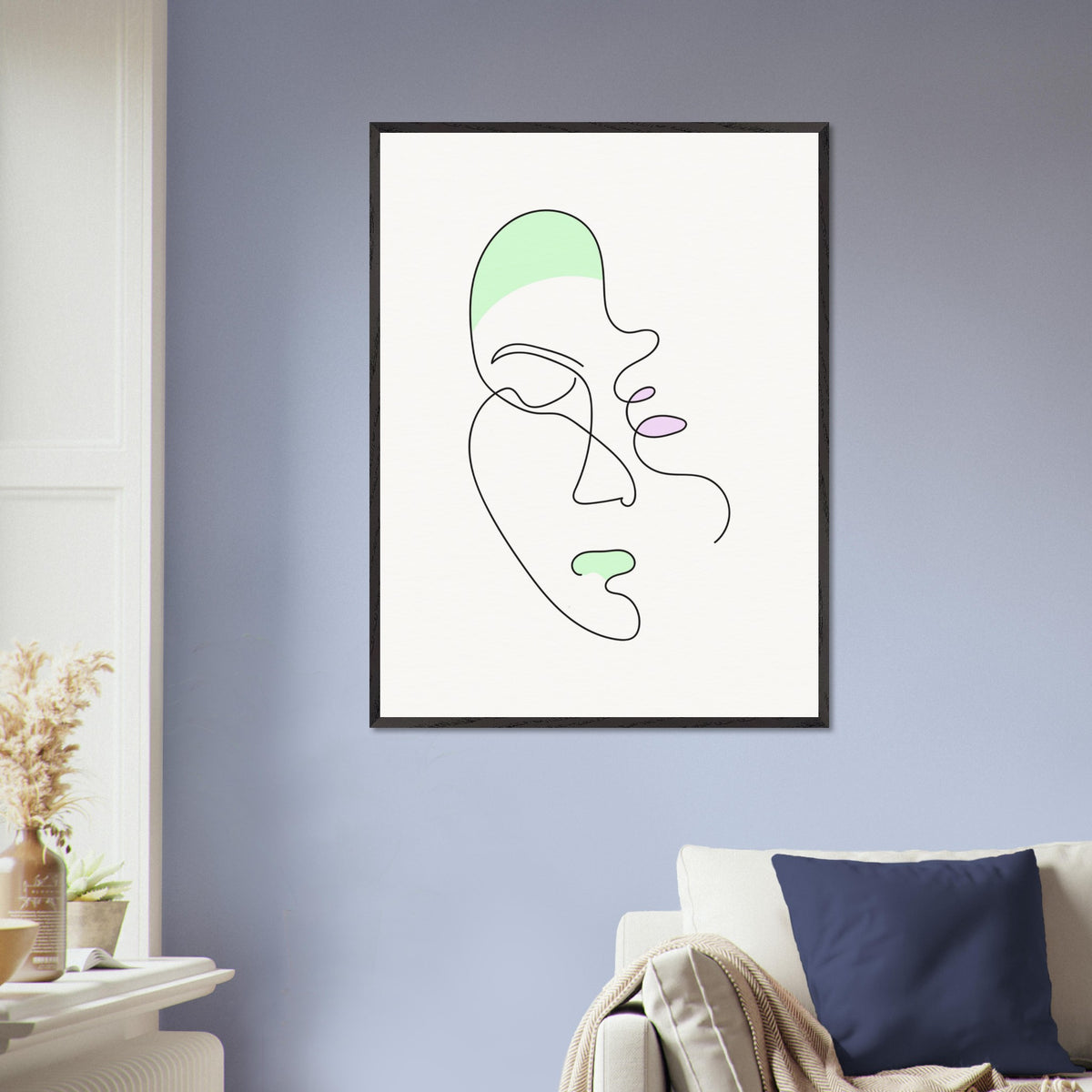 Minimalist Beauty - A Quiet Moment - 60x80 cm 24x32″ Black frame - Wooden Framed Posters