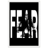 Embrace Fear - Bold Horror Art - 30x45 cm 12x18″ White frame - Wooden Framed Posters