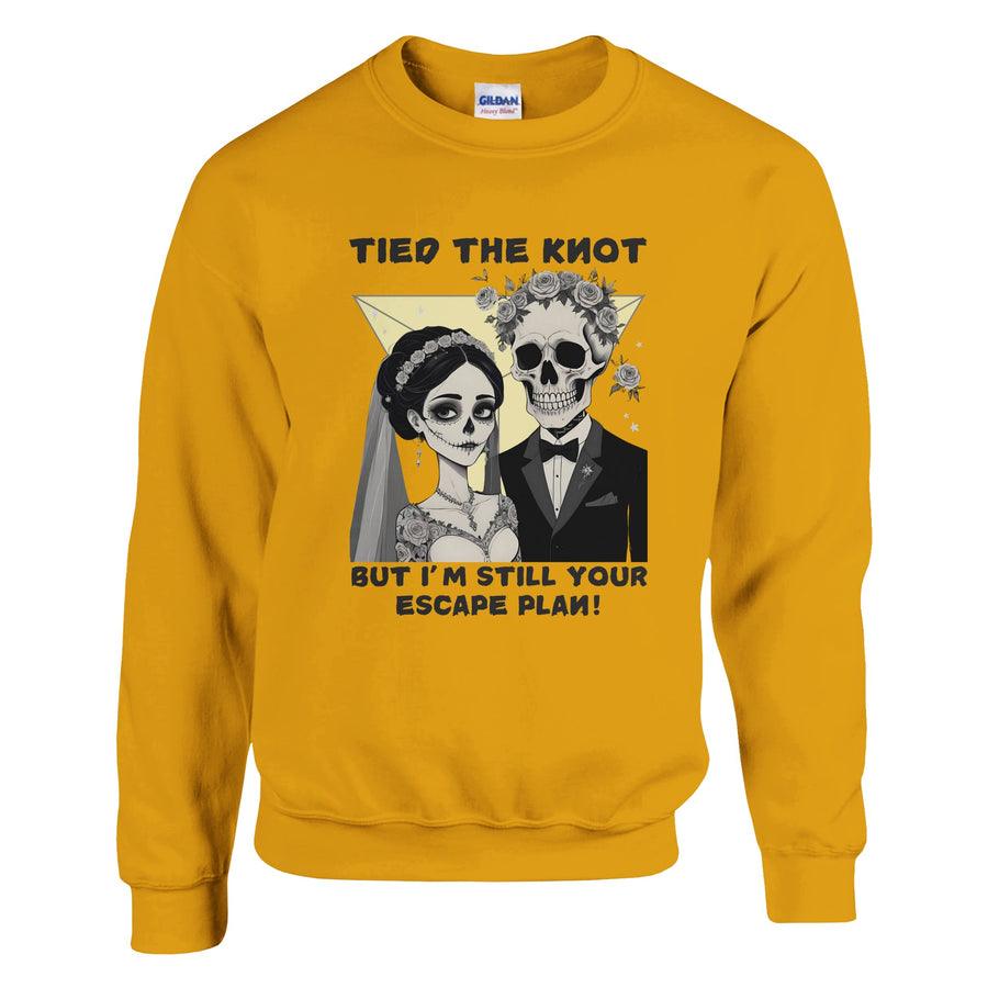Funny Couple Gift – Skeleton Wedding Sweatshirt - Gold - Sweatshirts