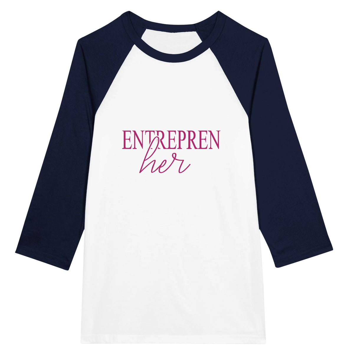 Elevate Your Style - 'Enterprenher' - White and Navy - T-shirts