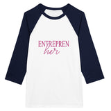 Elevate Your Style - 'Enterprenher' - White and Navy - T-shirts