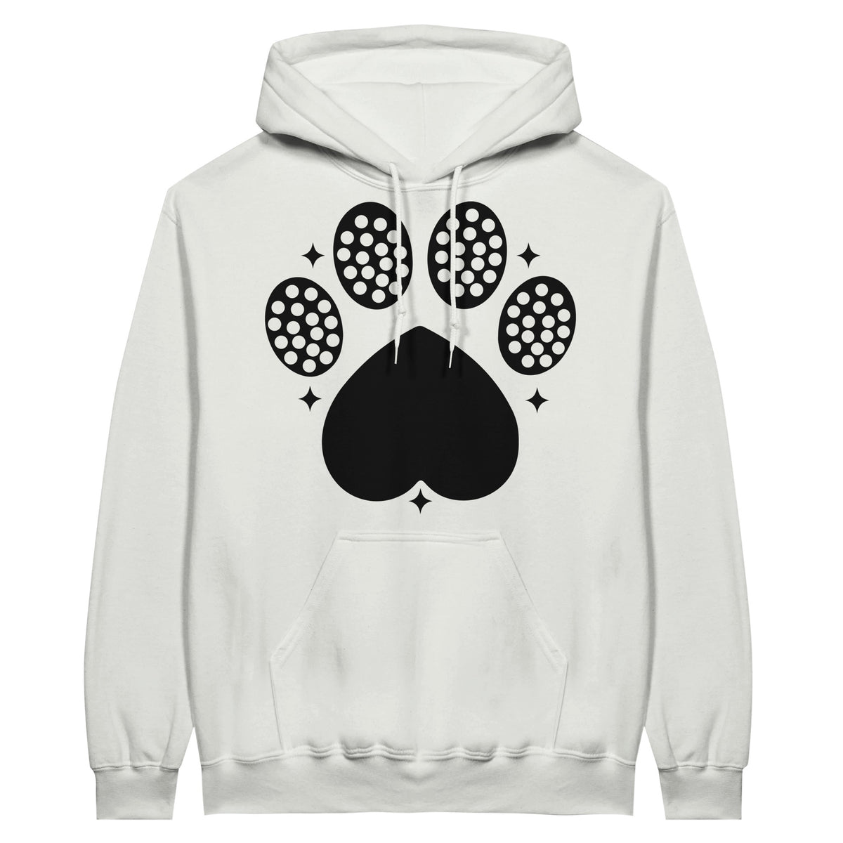 Tread Lightly - Dog Paw Print Hoodie for Animal Lovers - White - Hoodies