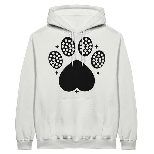 Tread Lightly - Dog Paw Print Hoodie for Animal Lovers - White - Hoodies