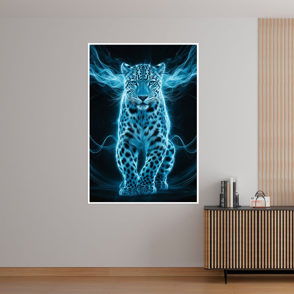 Ethereal Leopard - Mystical Glow - - Framed Posters