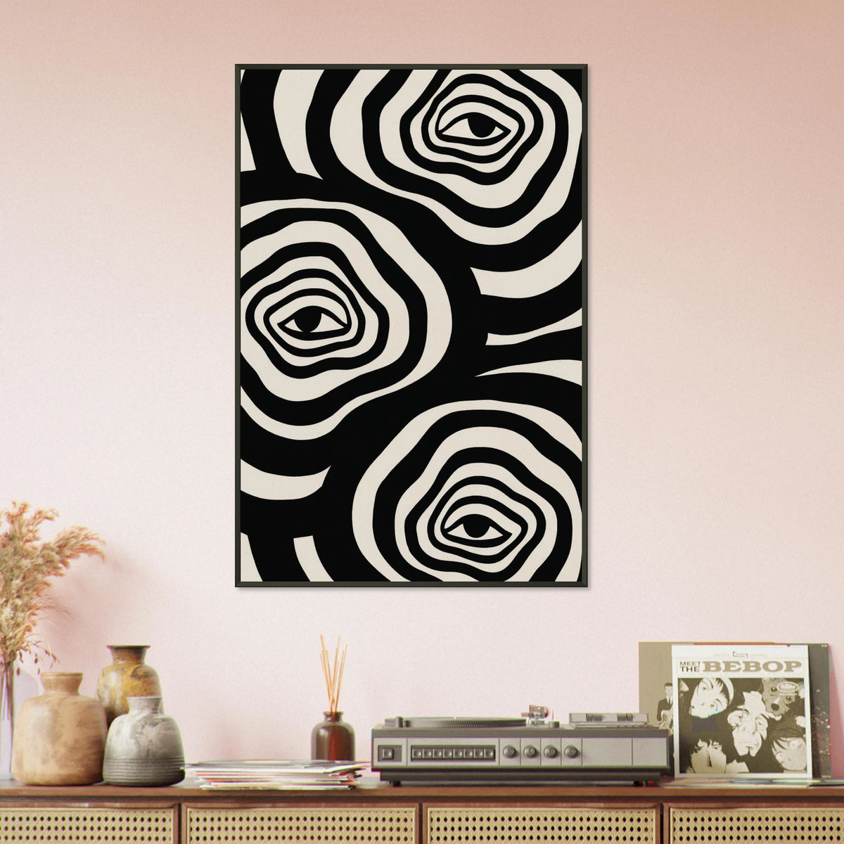 Depth of Perception – Abstract Eyes Metal Poster Gift - - Metal Framed Posters