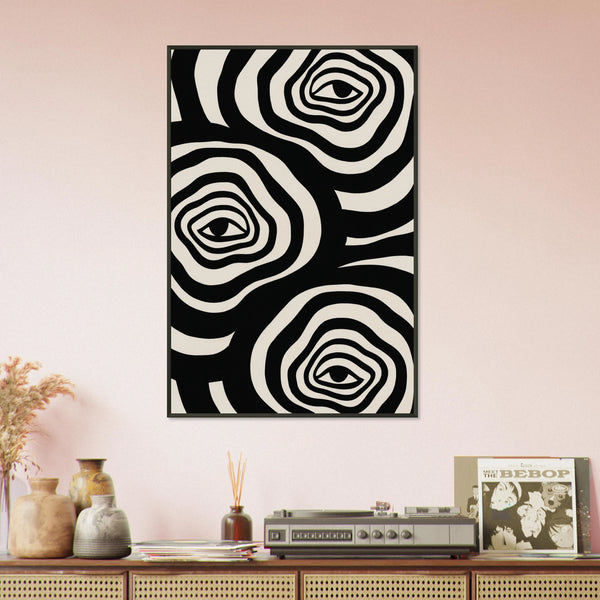 Depth of Perception – Abstract Eyes Metal Poster Gift - - Metal Framed Posters