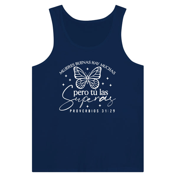 Exceeding Virtue - 'Mujeres Buenas Hay Muchas' - Navy - Tank Tops