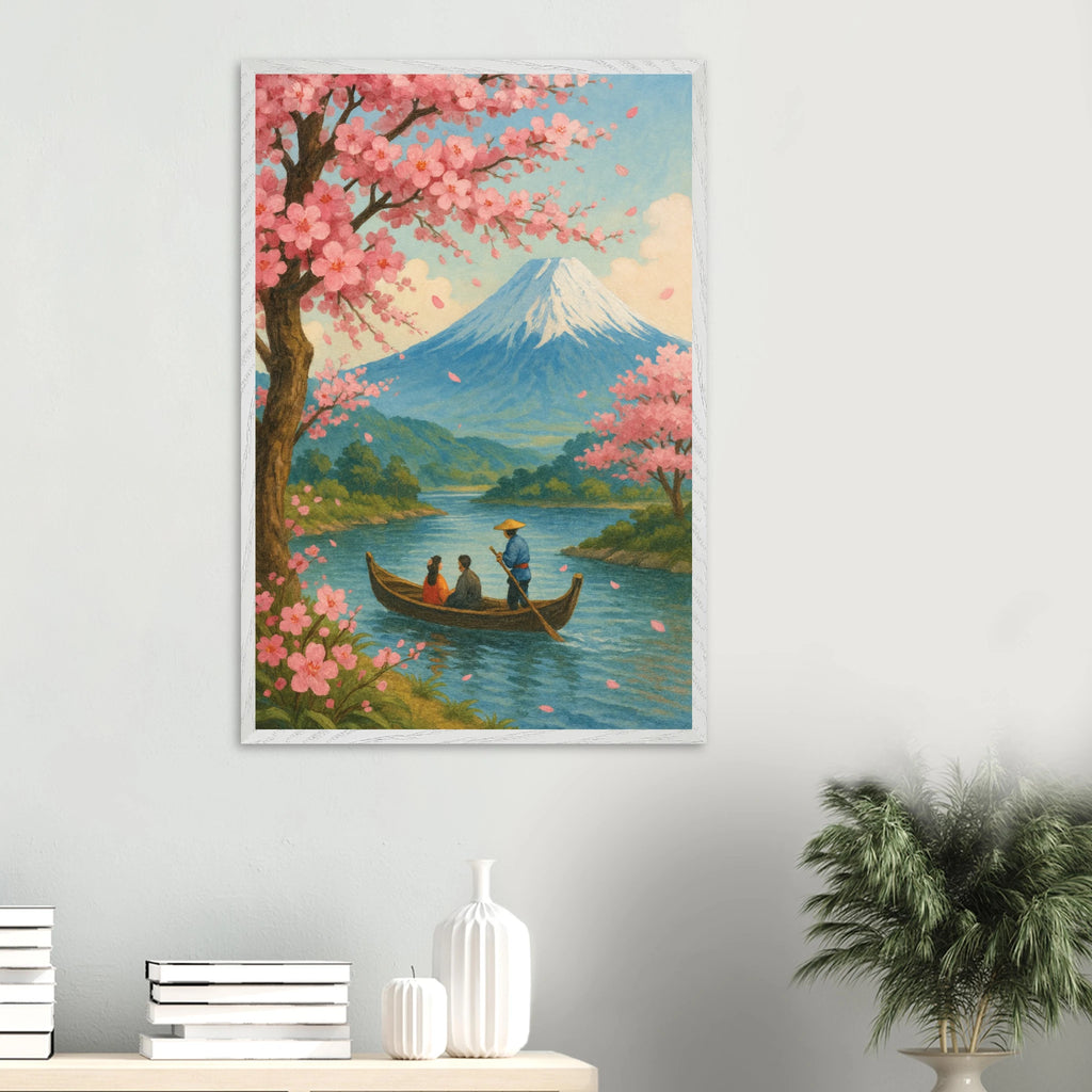 Wooden Framed Poster – Timeless Scenic Art Gift - White frame - Wooden Framed Posters