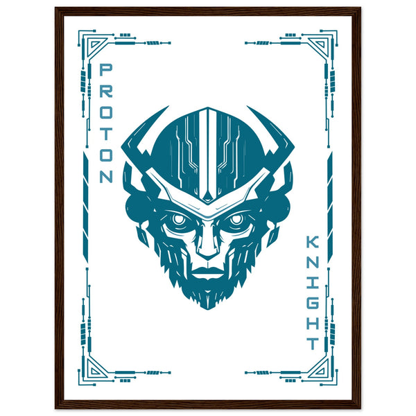 Transform Your Space - "Proton, Neural, Quantum Knights" Poster Set - - Wooden Framed Posters