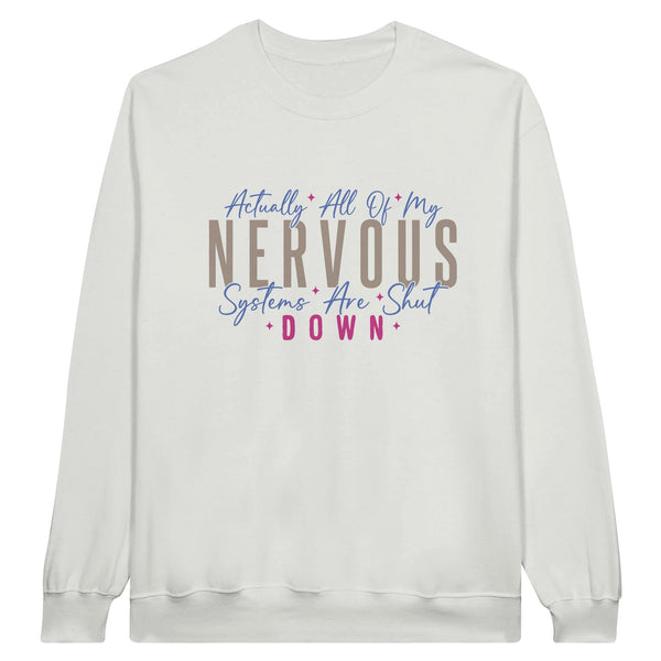 Mindful Moments - 'Shut Down Nervous Systems' - White - Print Material