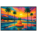 Gift Sunset Vibes – Metal Framed Poster for Home - Default Title - Metal Framed Posters