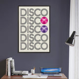 Dancefloor Framed Poster – Gift for Friends or Dancers - Black frame - Wooden Framed Posters