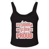 Empowered Mindset - Latina Inteligente - solid blk blend - Tank Tops