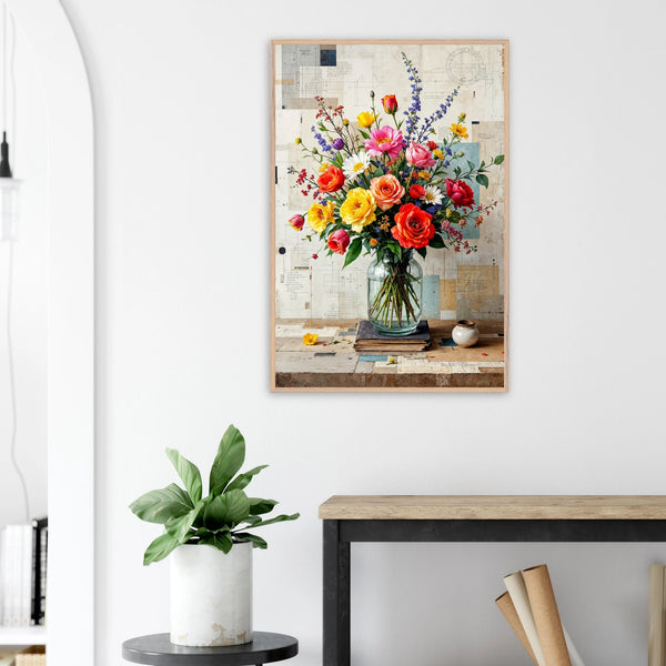 A Garden of Emotions – Wooden Framed Poster - Wood frame - Wooden Framed Posters