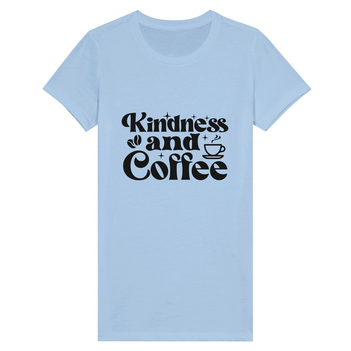 Kindness & Coffe - Brew Memories in Every Sip - Baby Blue - Print Material